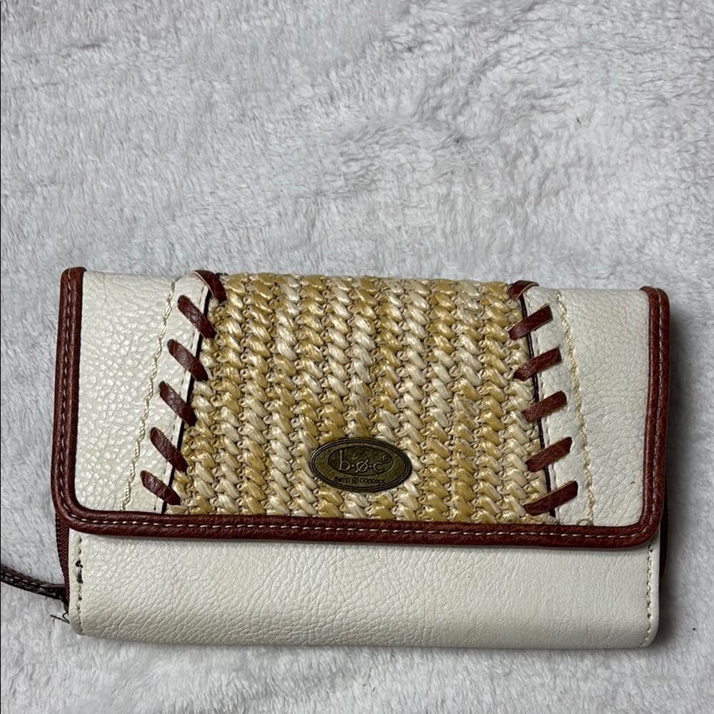 Born concept Cream and Brown Women's Wallet